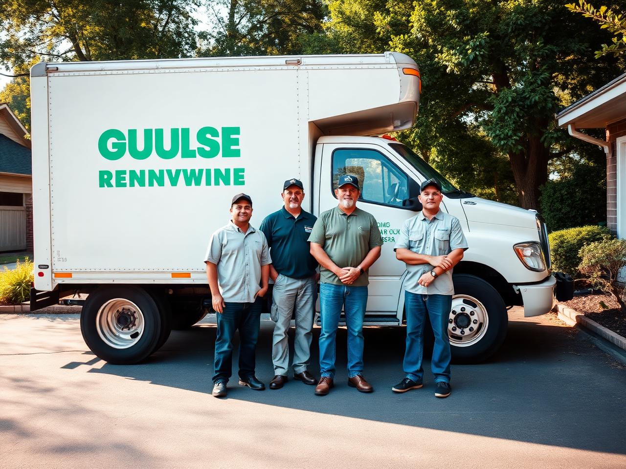 The Summit Haul & Clear crew loading a truck outside a Boulder home